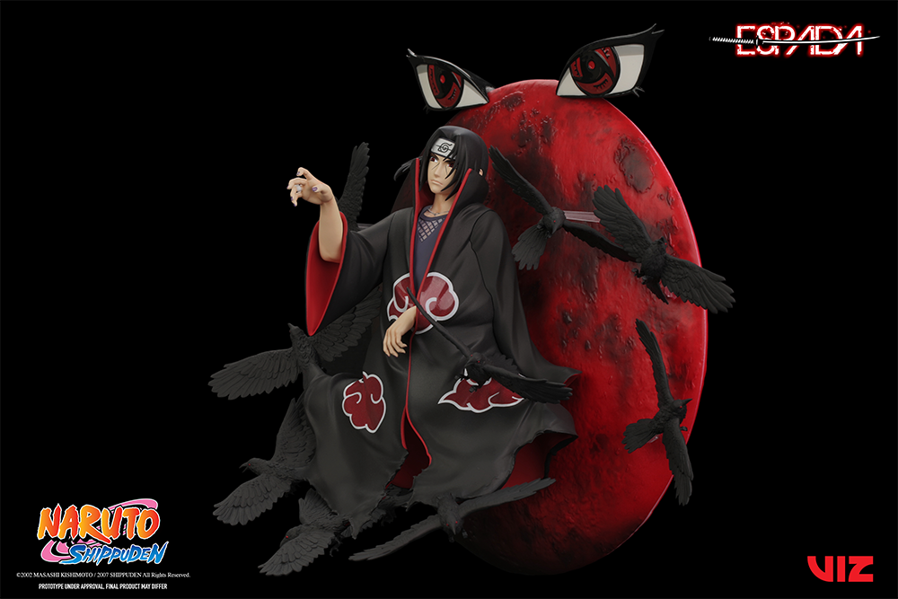 Foto 9 pulgar | Estatua de Pared Espada Arts Breach Wall Art Line Naruto Shippuden: Itachi Uchiha