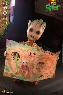 Foto 3 | Figura Hot Toys 1:6 de Escala Disney+ I Am Groot: Groot