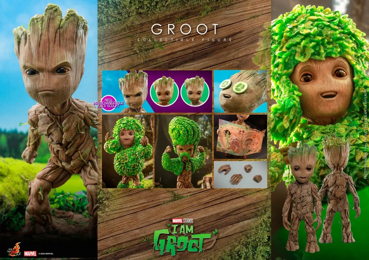 Foto 6 | Figura Hot Toys 1:6 de Escala Disney+ I Am Groot: Groot