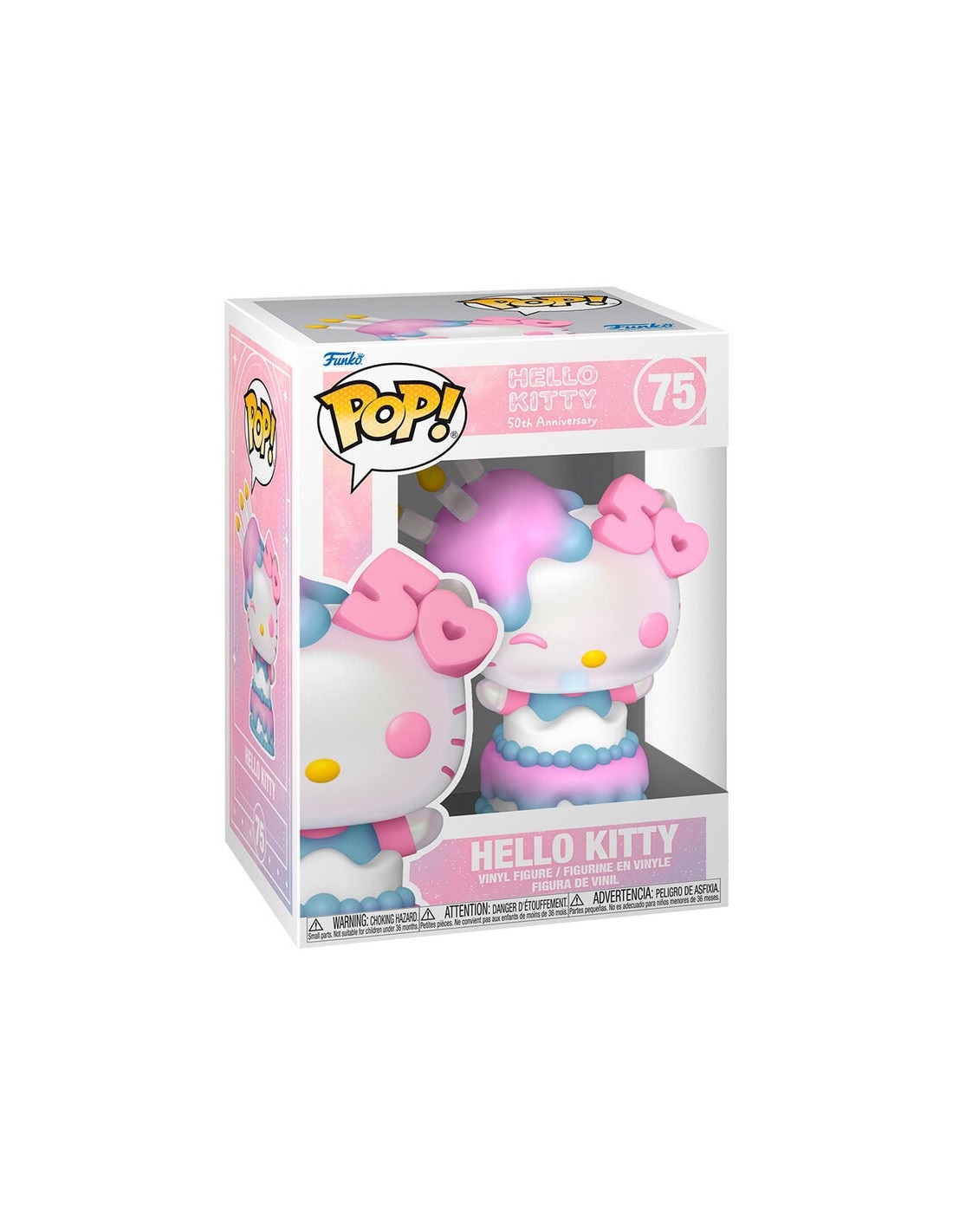 Foto 4 pulgar | Figura Funko Pop Sanrio: Hello Kitty 50 Anniversary Hello Kitty In Cake 75