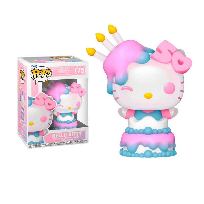 Foto 6 pulgar | Figura Funko Pop Sanrio: Hello Kitty 50 Anniversary Hello Kitty In Cake 75