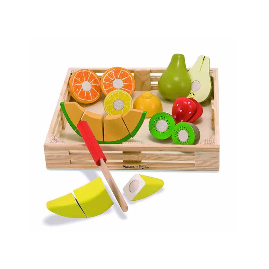 Foto 3 pulgar | Set de Frutas de Madera para Cortar Melissa & Doug - Juego Educativo de 17 Piezas