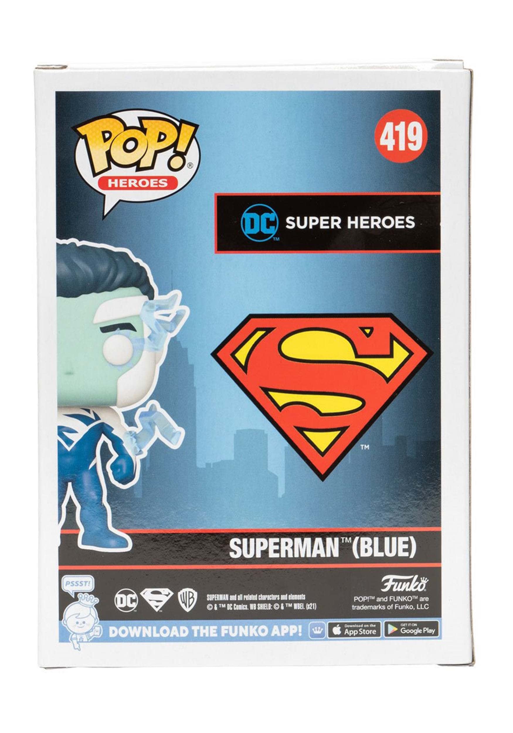 Foto 7 pulgar | Funko Superman Blue 419-Venta Internacional