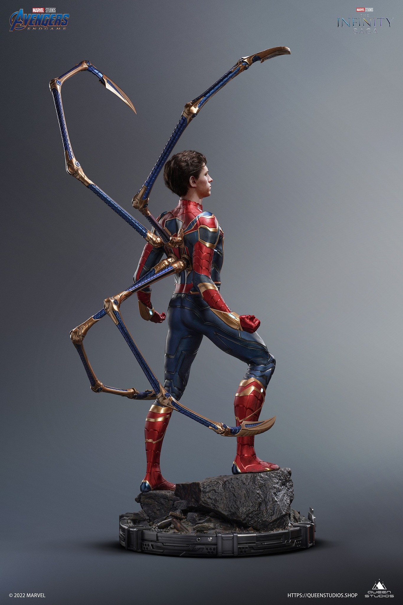 Foto 5 | Estatua Coleccionabkle Queen Studios Escala 1:2 Avengers Endgame: Iron Spider