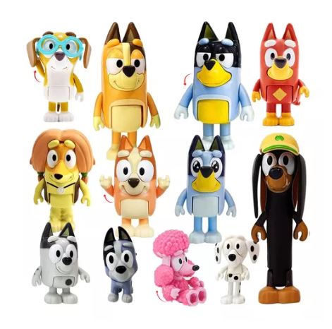 Figura Bluey Familia y Amigos 12 piezas