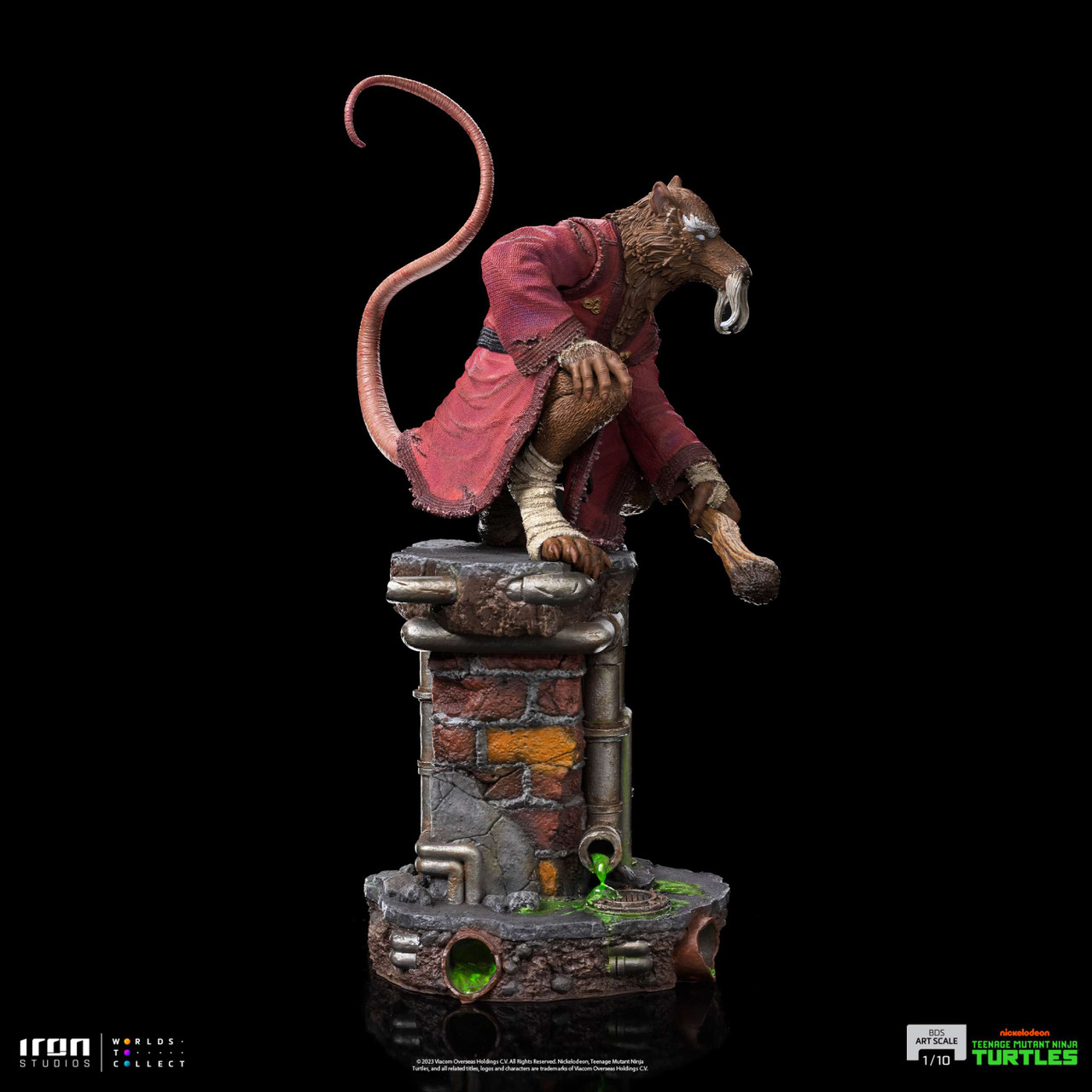 Foto 5 pulgar | Estatua Coleccionable Iron Studios Escala 1:10 Teenage Mutant Ninja Turtles: Master Splinter
