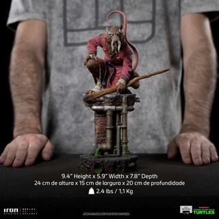 Foto 8 | Estatua Coleccionable Iron Studios Escala 1:10 Teenage Mutant Ninja Turtles: Master Splinter