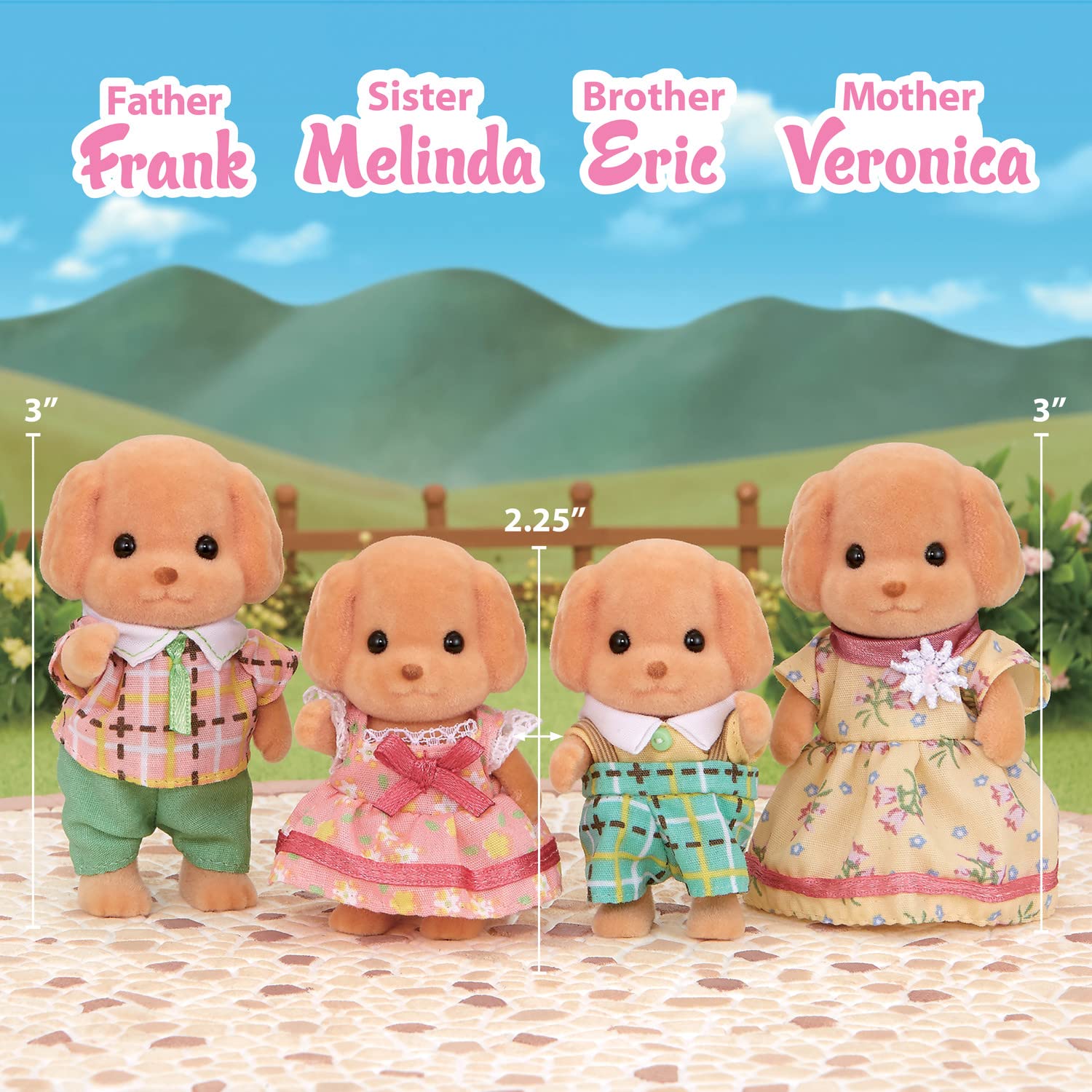 Foto 3 pulgar | Figuras Familia Poodle Calico Critters 4 Figuras - Venta Internacional