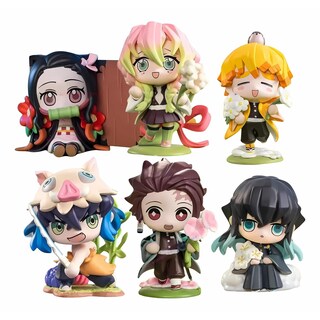 Foto 1 | Set 6 Mini Figuras Demon Slayer Kimetsu No Yaiba Anime Kawai Chibi Figuras De Anime Adorables Mini Figuras Chibi