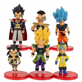 Foto 2 | Set 6 Figuras Mini Dragon Ball Z Broly Goku Rey Vegeta Bulma