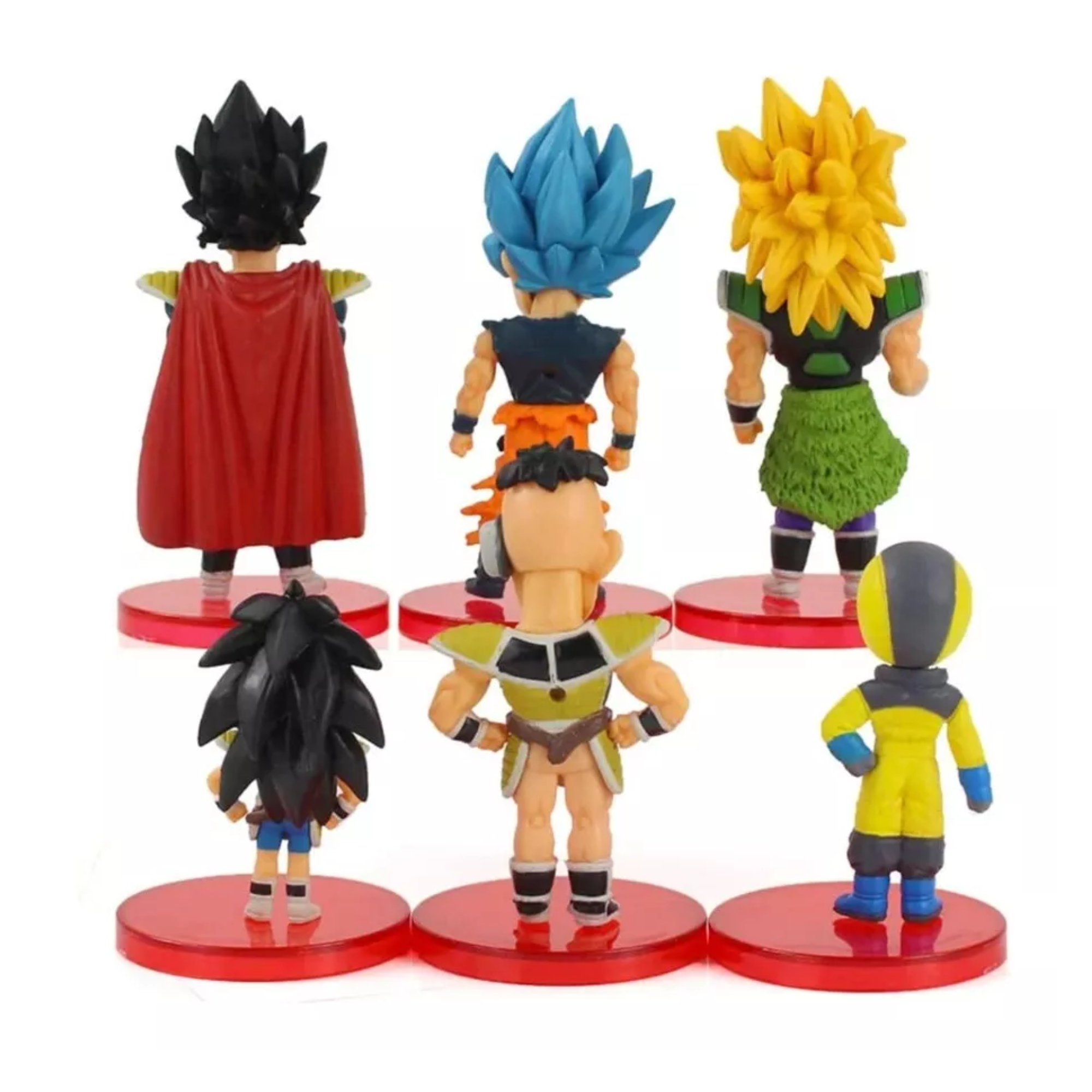 Foto 5 pulgar | Set 6 Figuras Mini Dragon Ball Z Broly Goku Rey Vegeta Bulma