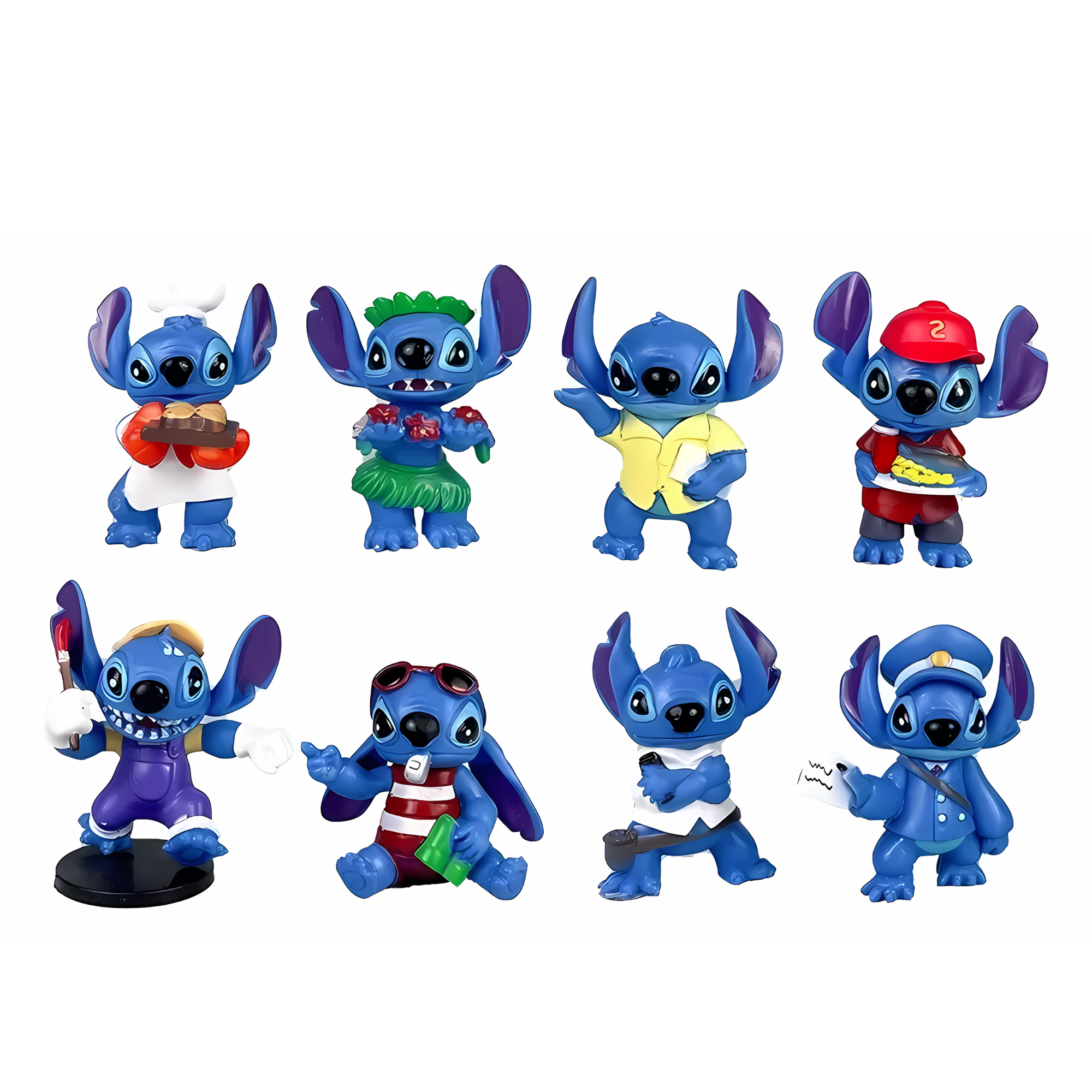 Set 8 Figuras Lilo & Stitch Juguetes De Coleccion Muñecos