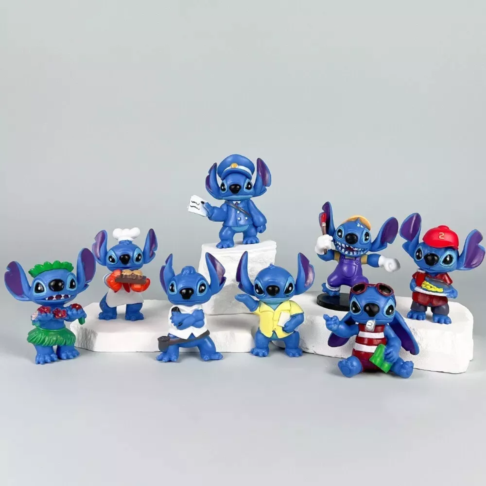 Foto 2 | Set 8 Figuras Lilo & Stitch Juguetes De Coleccion Muñecos