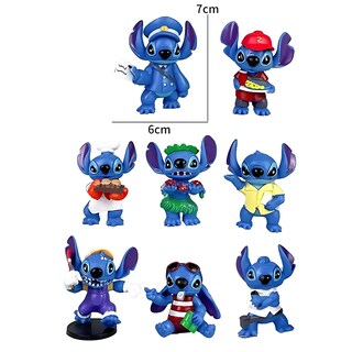 Foto 5 | Set 8 Figuras Lilo & Stitch Juguetes De Coleccion Muñecos