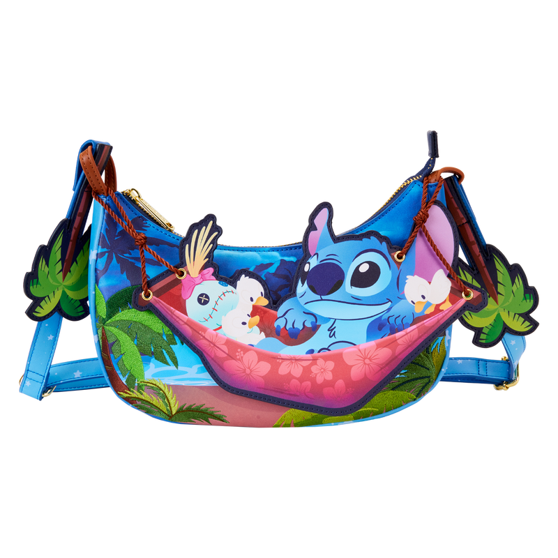 Bolsa Loungefly Croosbody Bag Lilo And Stitch: Stitch Camping Cuties