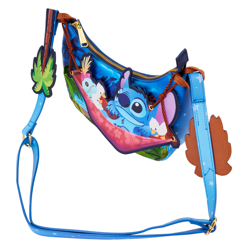 Foto 4 pulgar | Bolsa Loungefly Croosbody Bag Lilo And Stitch: Stitch Camping Cuties