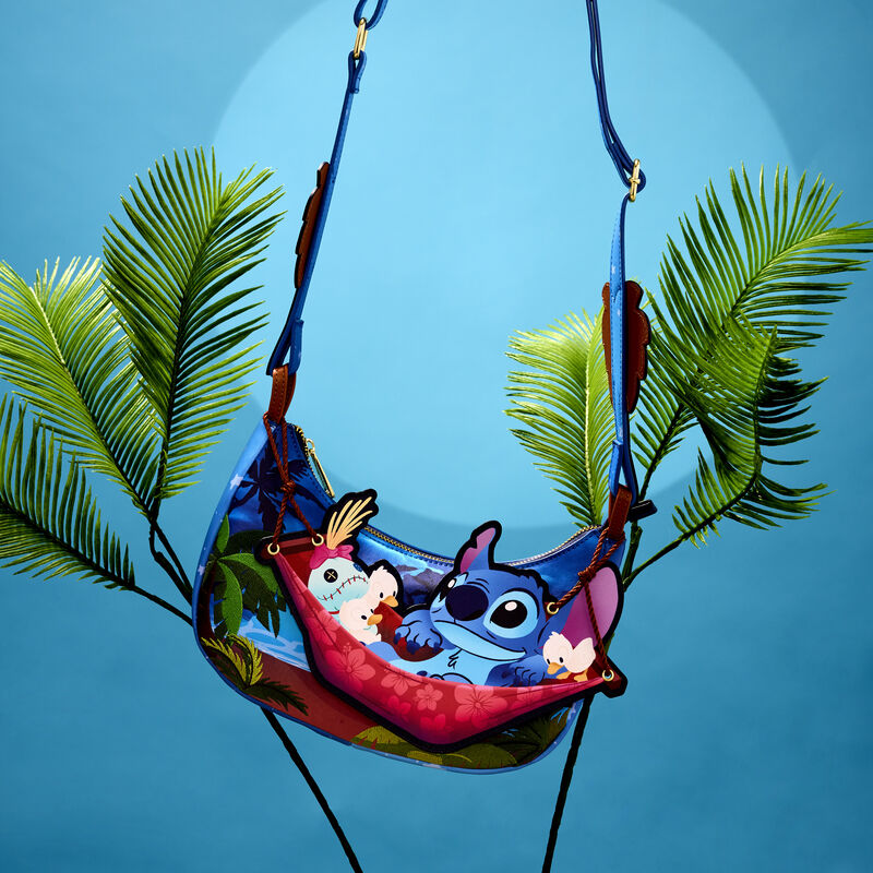Foto 7 pulgar | Bolsa Loungefly Croosbody Bag Lilo And Stitch: Stitch Camping Cuties