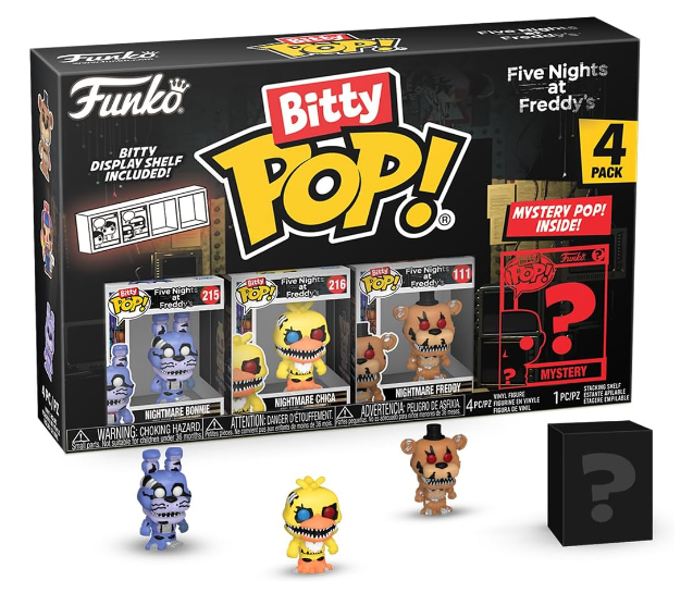 Funko Bitty Pop!: Paquete De 4 Minijuguetes Coleccionables De Five Nights At Freddy's