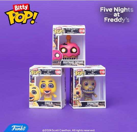 Foto 7 pulgar | Funko Bitty Pop!: Paquete De 4 Minijuguetes Coleccionables De Five Nights At Freddy's