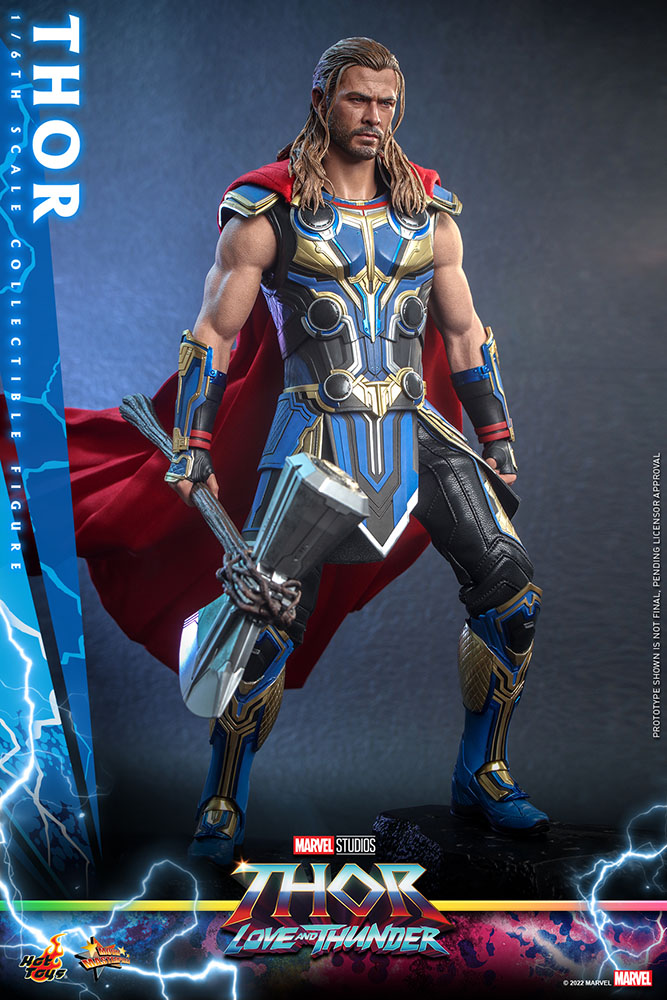 Foto 3 pulgar | Figura Hot Toys Escala 1:6 Thor Love And Thunder Thor