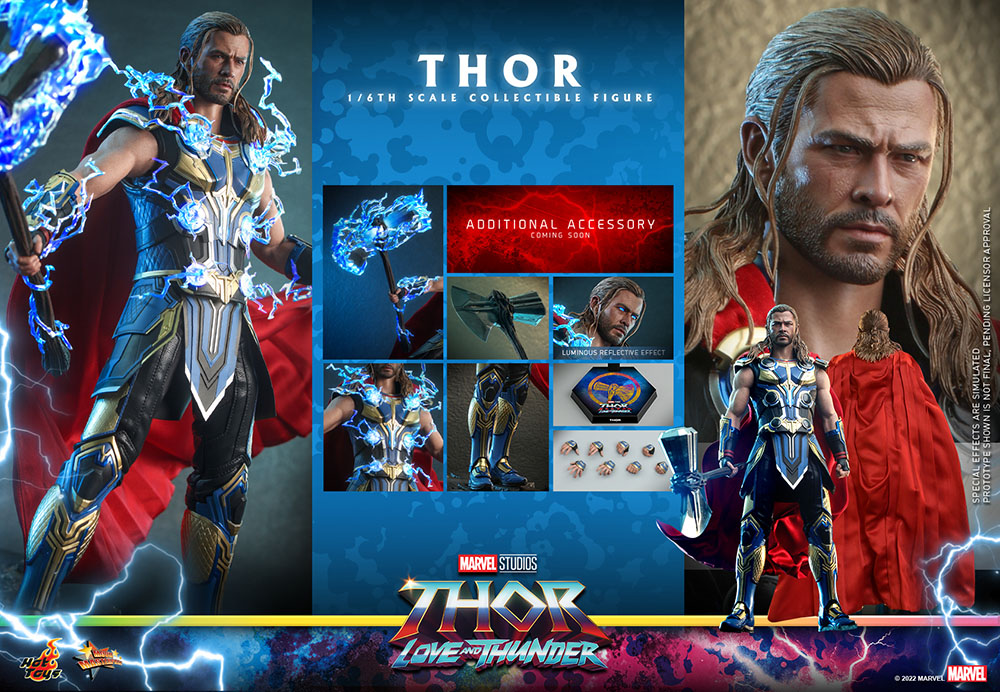 Foto 8 pulgar | Figura Hot Toys Escala 1:6 Thor Love And Thunder Thor