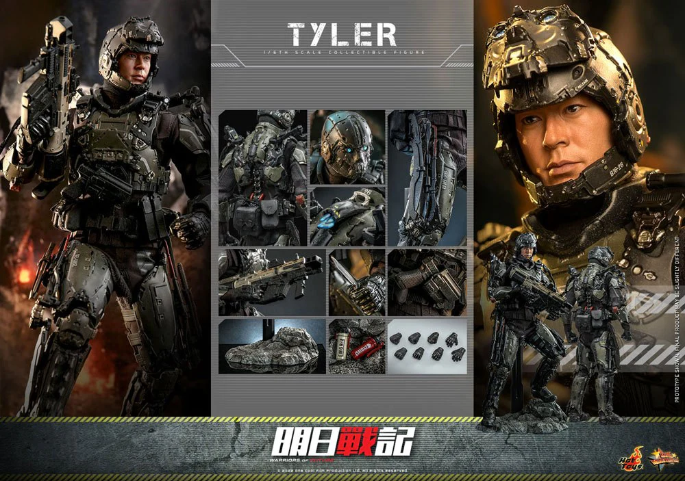 Foto 9 pulgar | Figura Hot Toys Escala 1:6 Warrior Of Future: Tyler