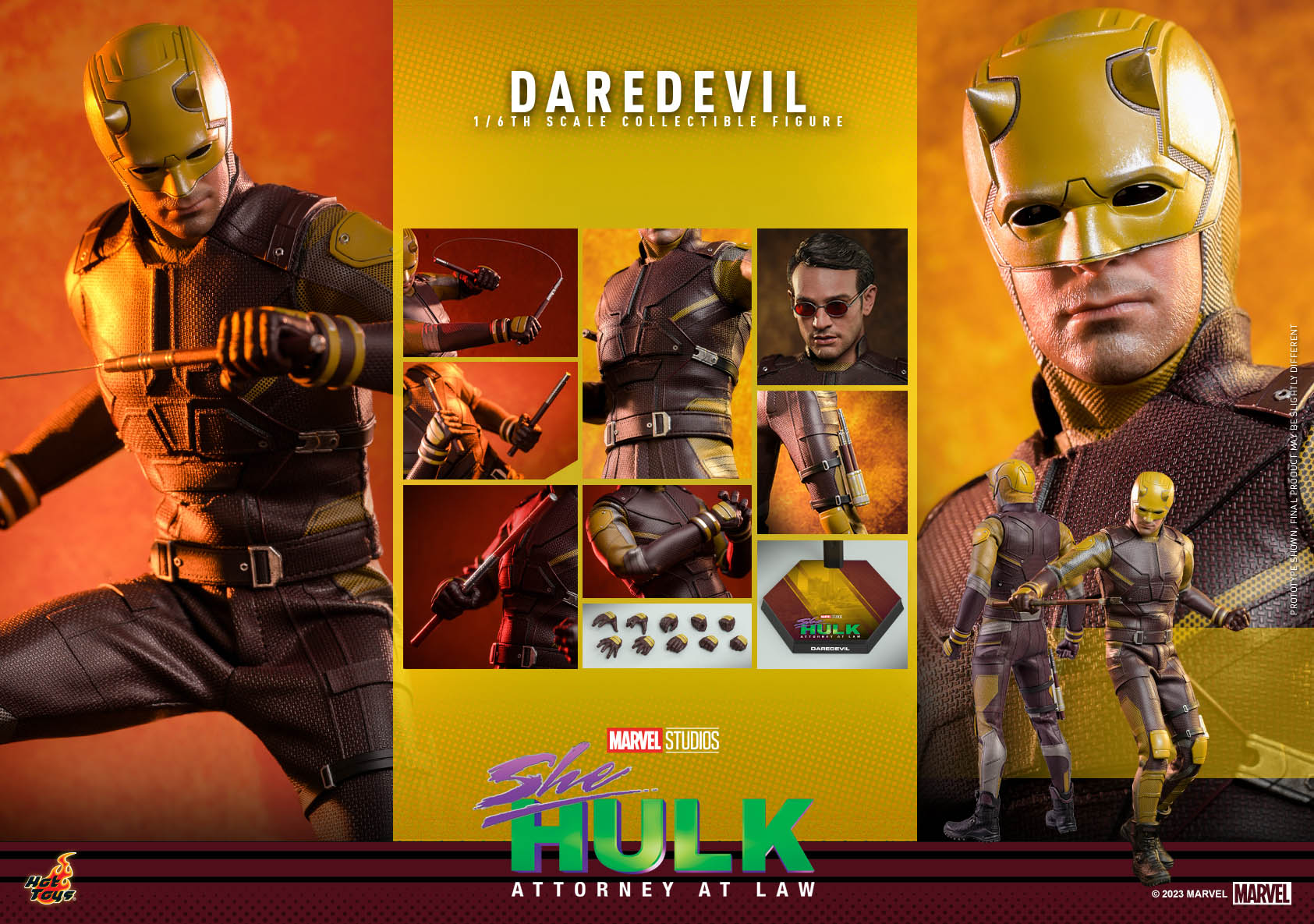 Foto 8 | Figura Hot Toys Escala 1:6 Marvel She-hulk: Attorney At Law: Daredevil