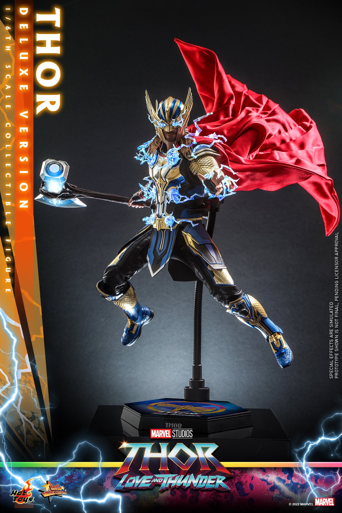 Foto 6 pulgar | Figura Hot Toys 1:6 De Escala Marvel Thor Love And Thunder: Thor (deluxe Edition)