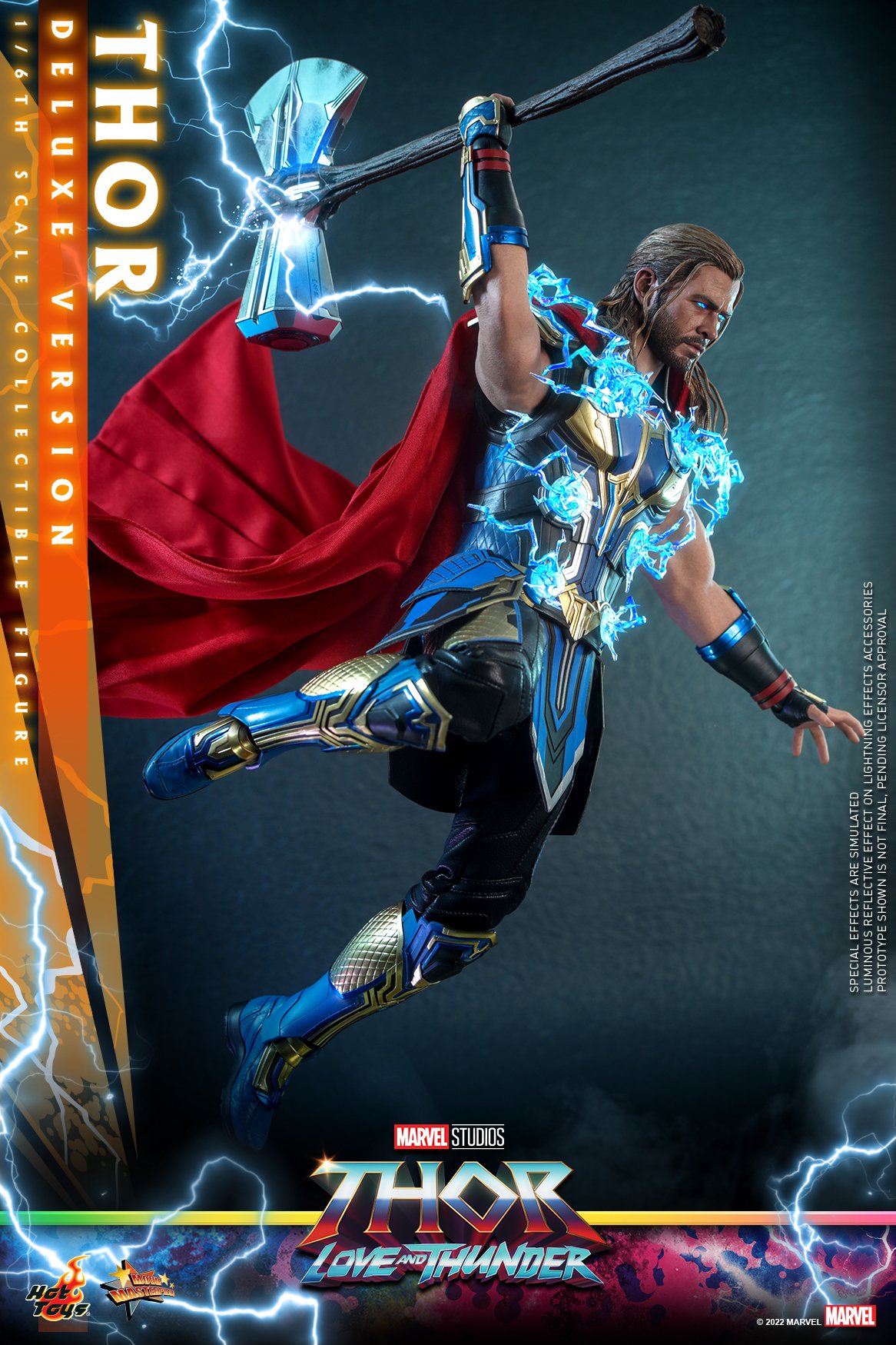 Foto 7 pulgar | Figura Hot Toys 1:6 De Escala Marvel Thor Love And Thunder: Thor (deluxe Edition)