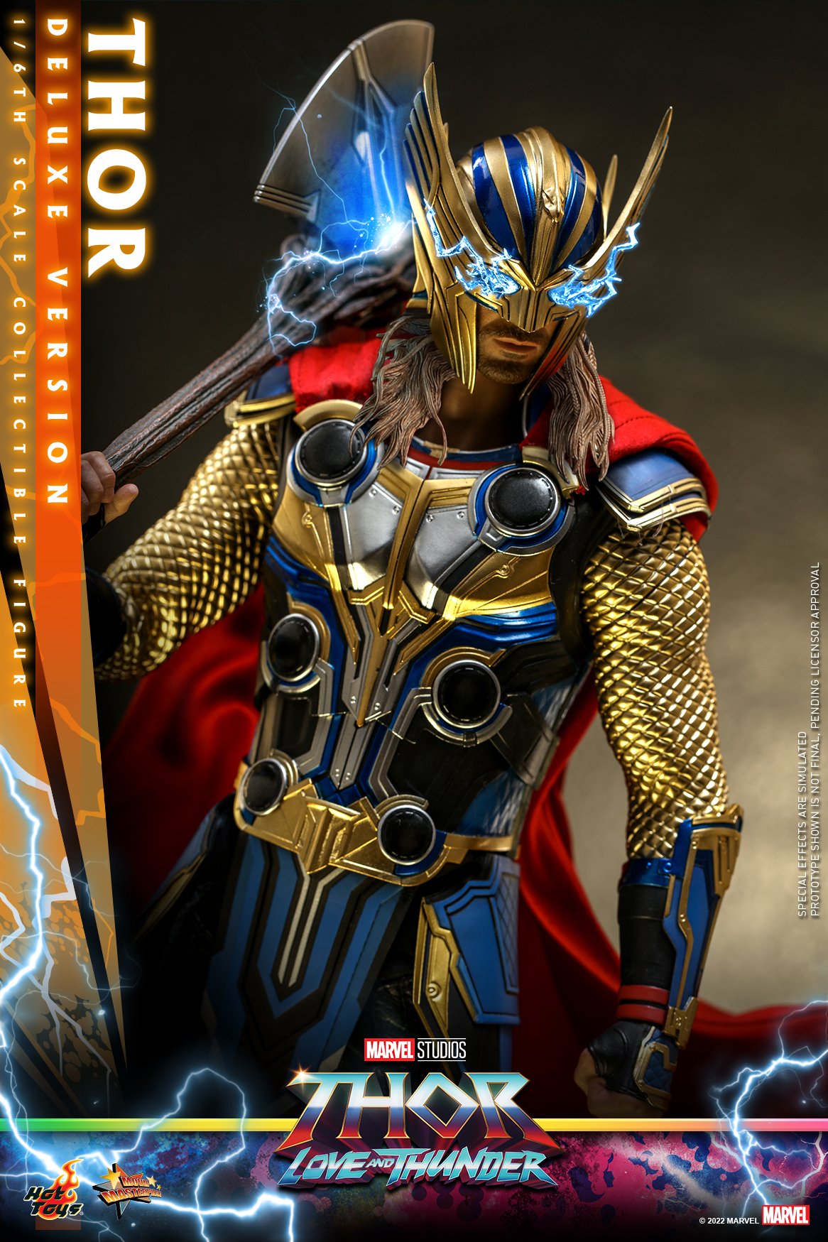 Foto 8 pulgar | Figura Hot Toys 1:6 De Escala Marvel Thor Love And Thunder: Thor (deluxe Edition)