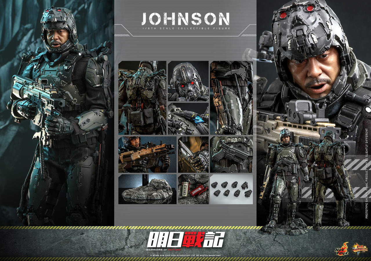 Foto 7 pulgar | Figura Hot Toys Escala 1:6 Warriors Of Future: Commander Johnson