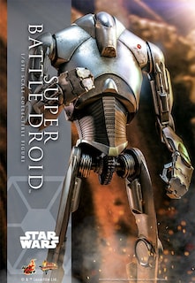 Foto 2 | Figura Hot Toys Escala 1:6 Star Wars Attack Of The Clones: Super Battle Droid