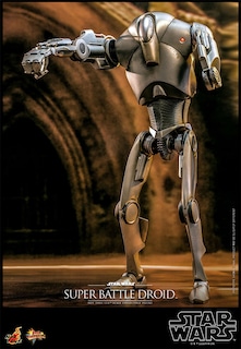 Foto 4 | Figura Hot Toys Escala 1:6 Star Wars Attack Of The Clones: Super Battle Droid