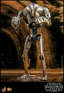Foto 5 | Figura Hot Toys Escala 1:6 Star Wars Attack Of The Clones: Super Battle Droid
