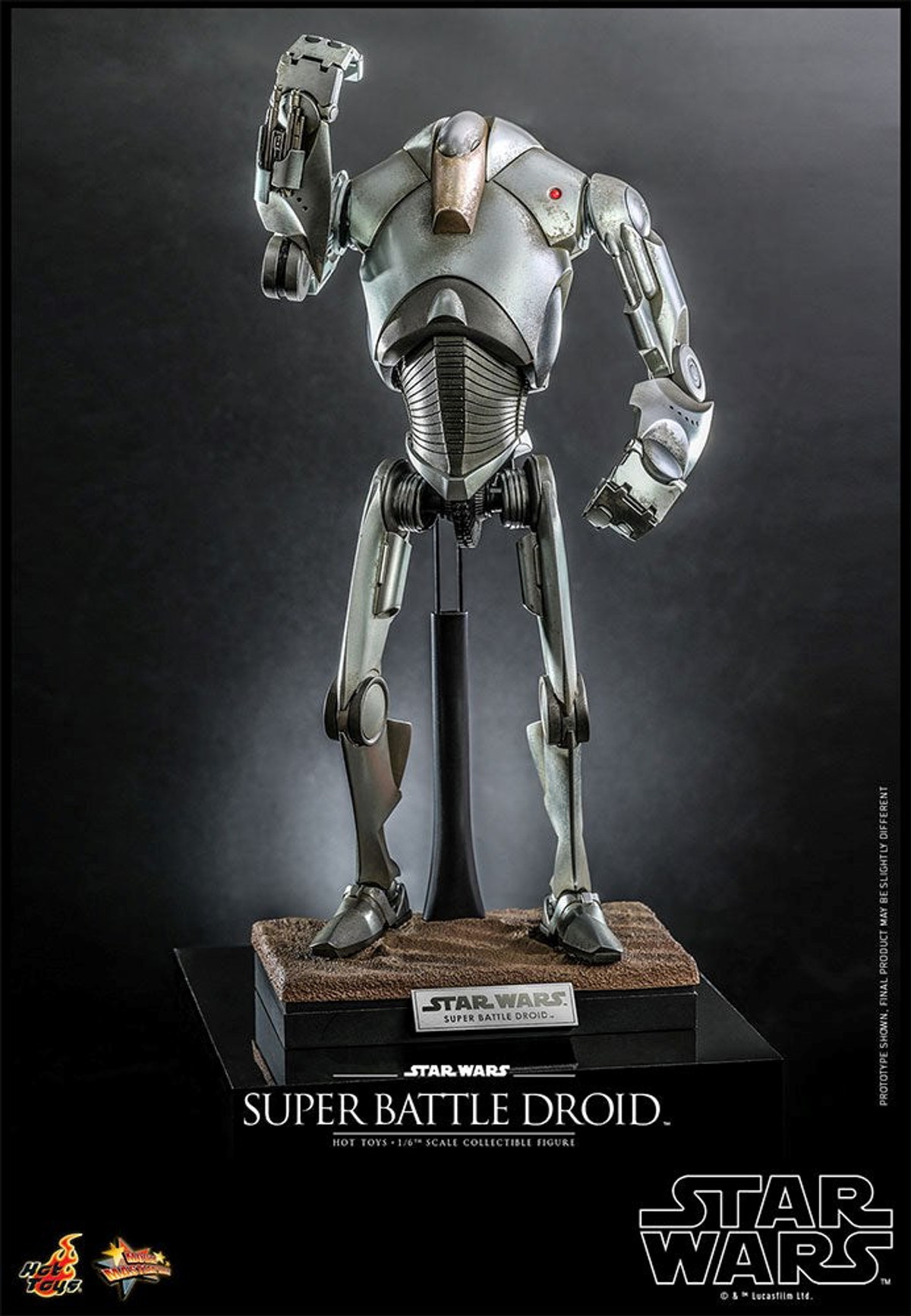 Foto 7 pulgar | Figura Hot Toys Escala 1:6 Star Wars Attack Of The Clones: Super Battle Droid