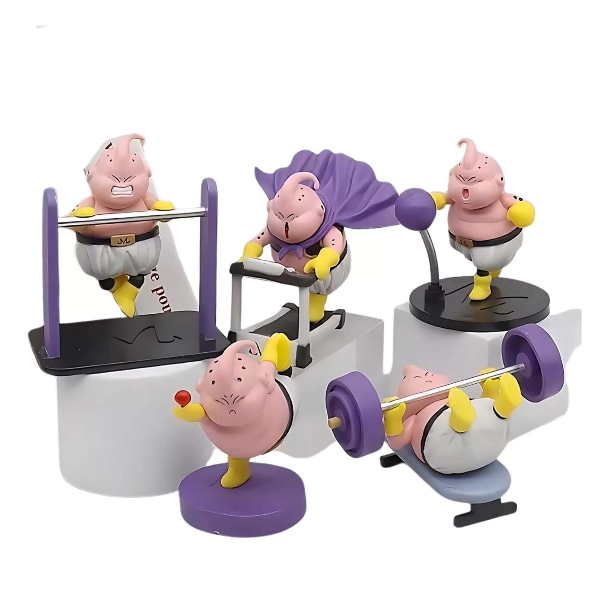 Set 5 Figuras Majin Buu Fitness Anime Dragon Ball Z Boo