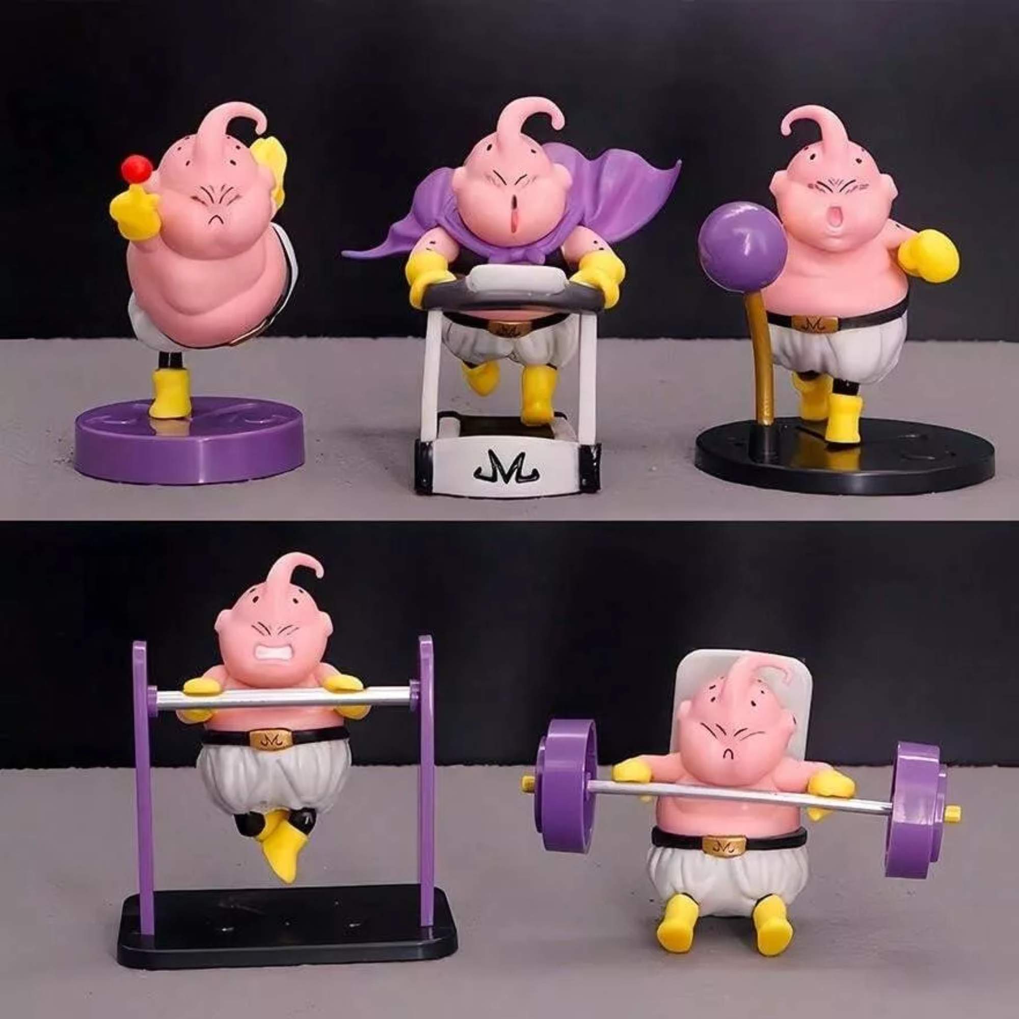 Foto 3 pulgar | Set 5 Figuras Majin Buu Fitness Anime Dragon Ball Z Boo