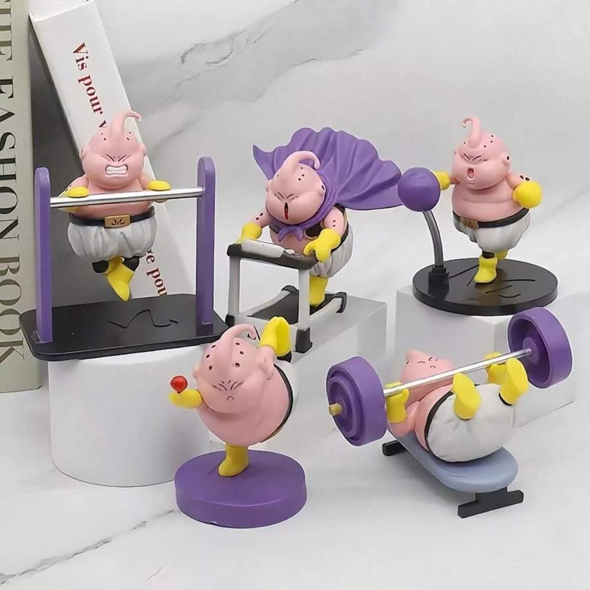 Foto 7 | Set 5 Figuras Majin Buu Fitness Anime Dragon Ball Z Boo