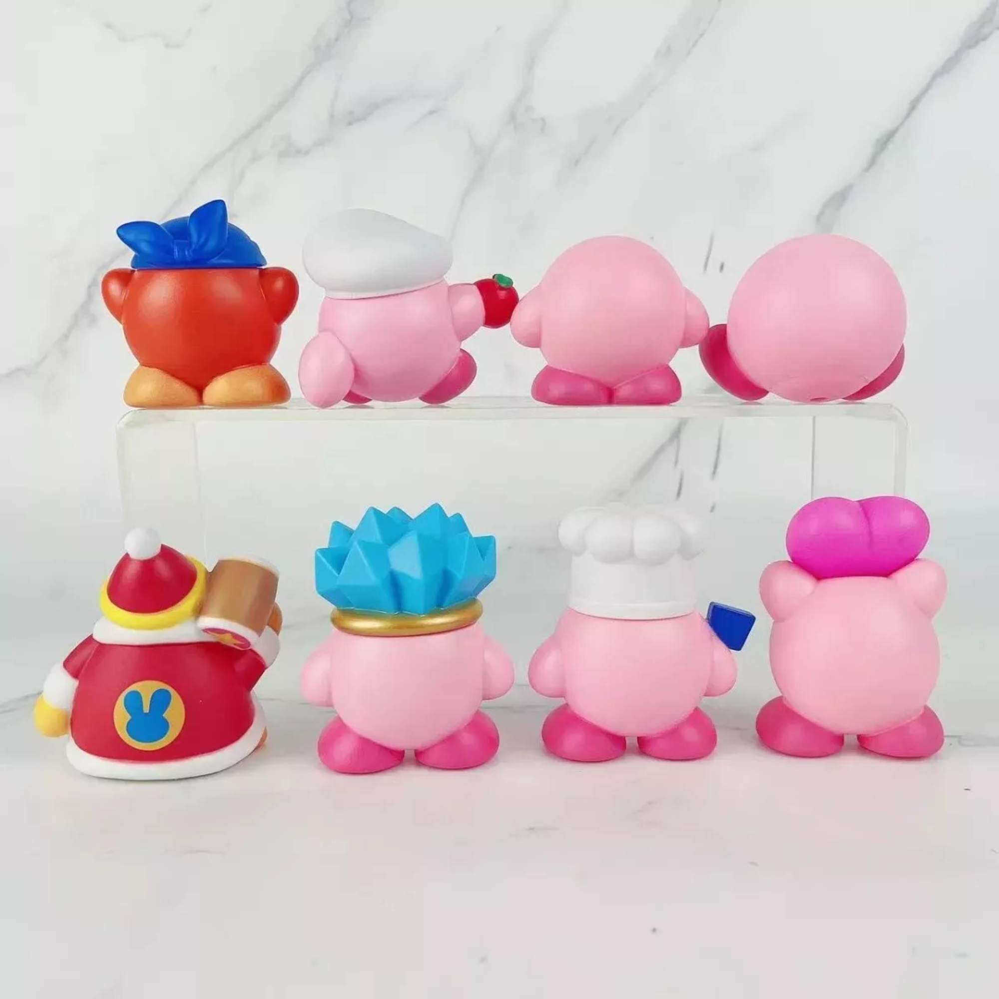 Foto 4 pulgar | Set 8 Figuras Star Kirby Fairy Mirror Labyrinth Doll Muñecos