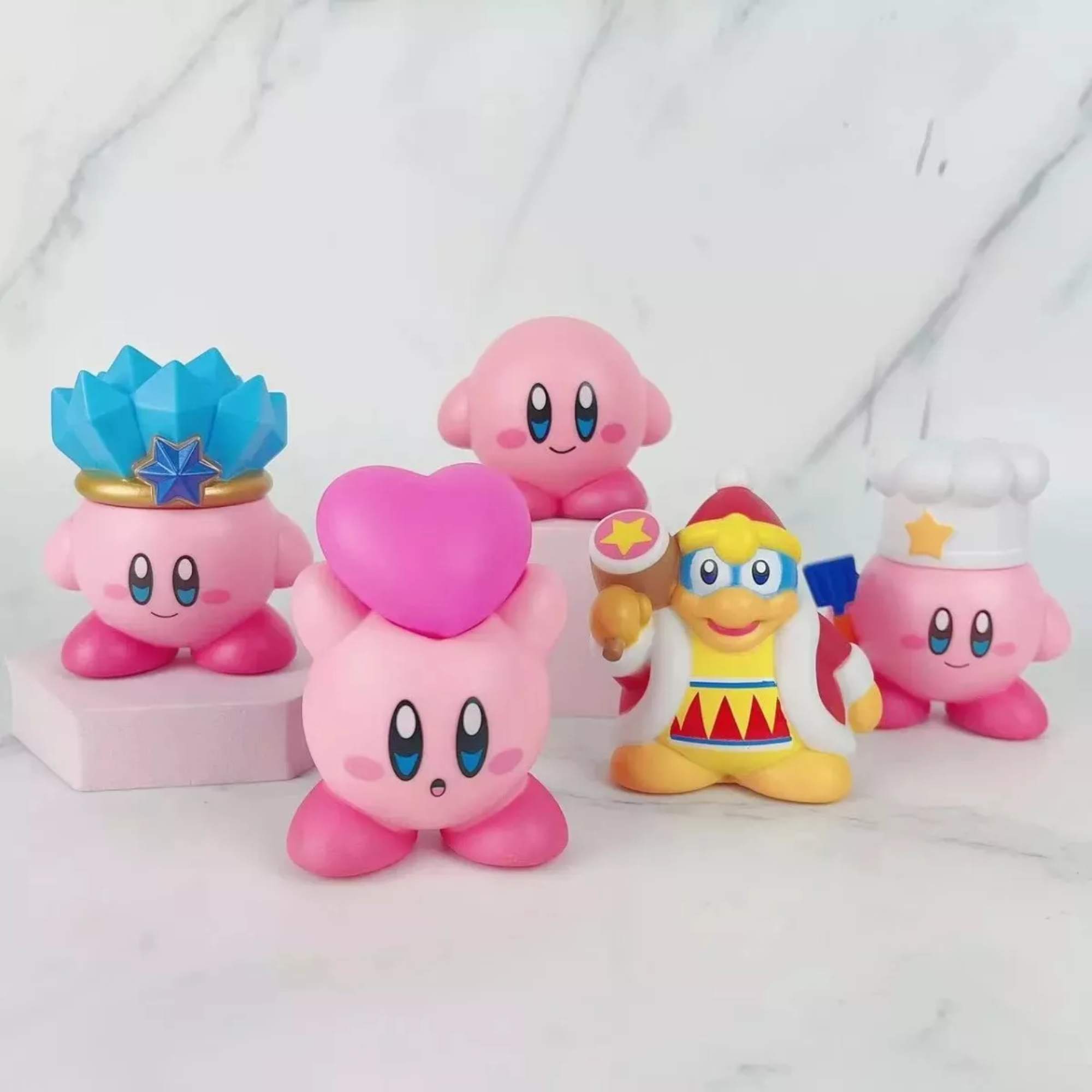 Foto 5 pulgar | Set 8 Figuras Star Kirby Fairy Mirror Labyrinth Doll Muñecos