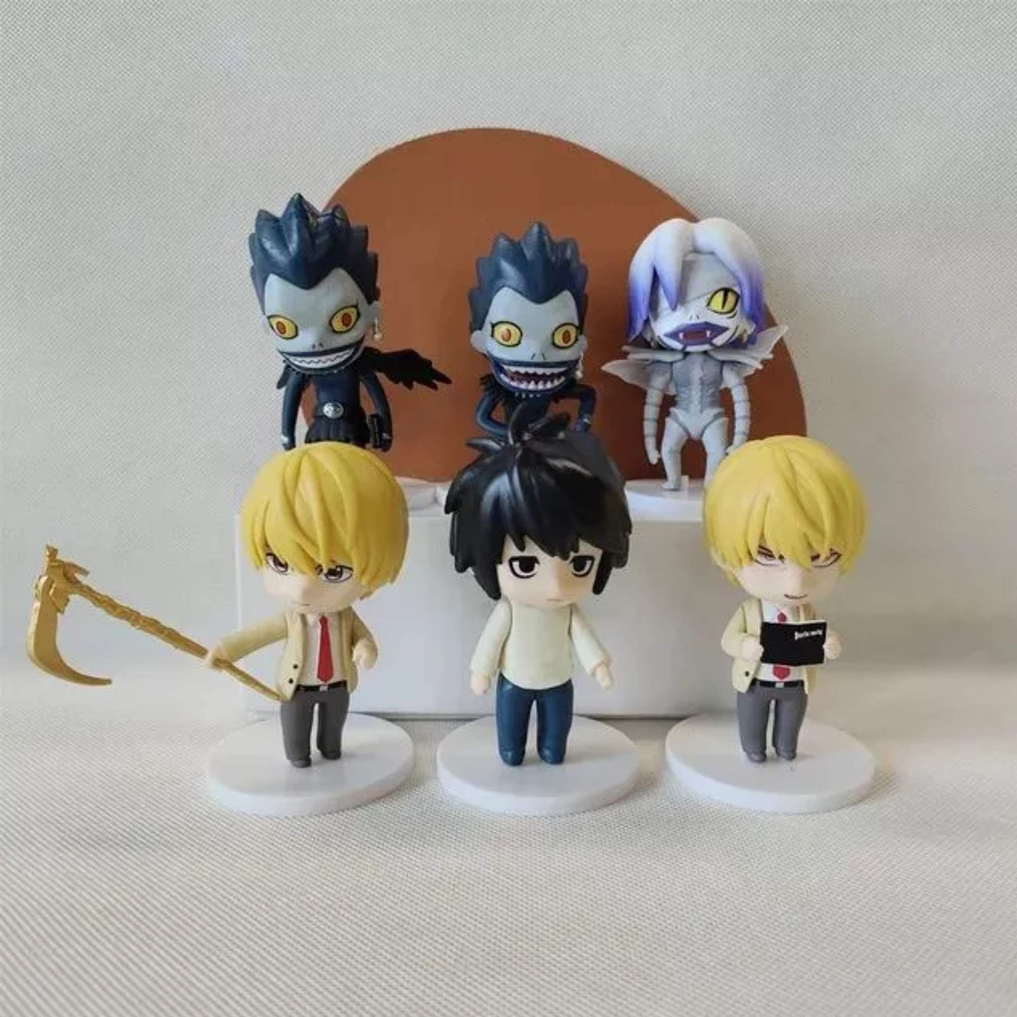 Foto 3 pulgar | Set 6 Figuras Death Note 10cm Anime