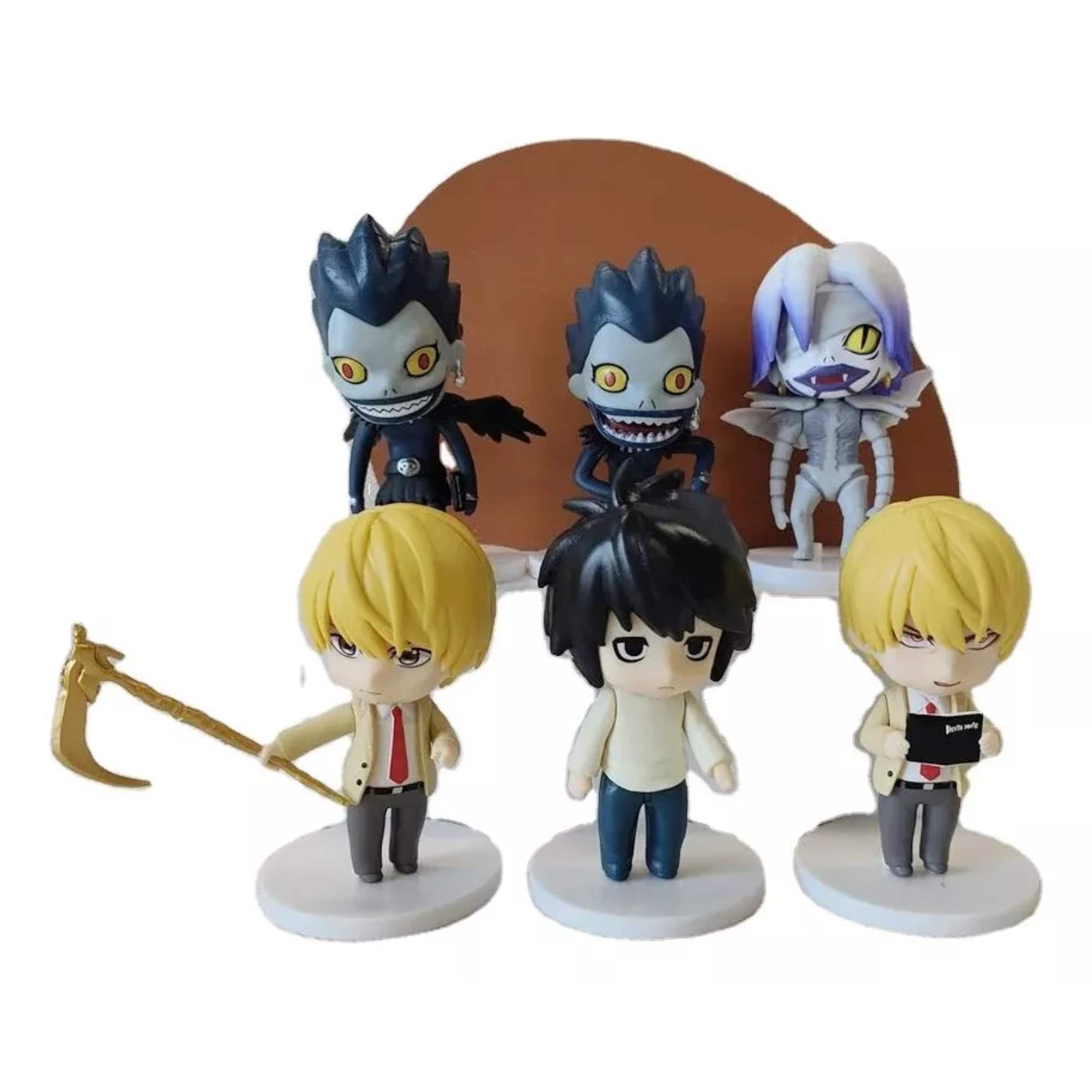 Foto 4 pulgar | Set 6 Figuras Death Note 10cm Anime