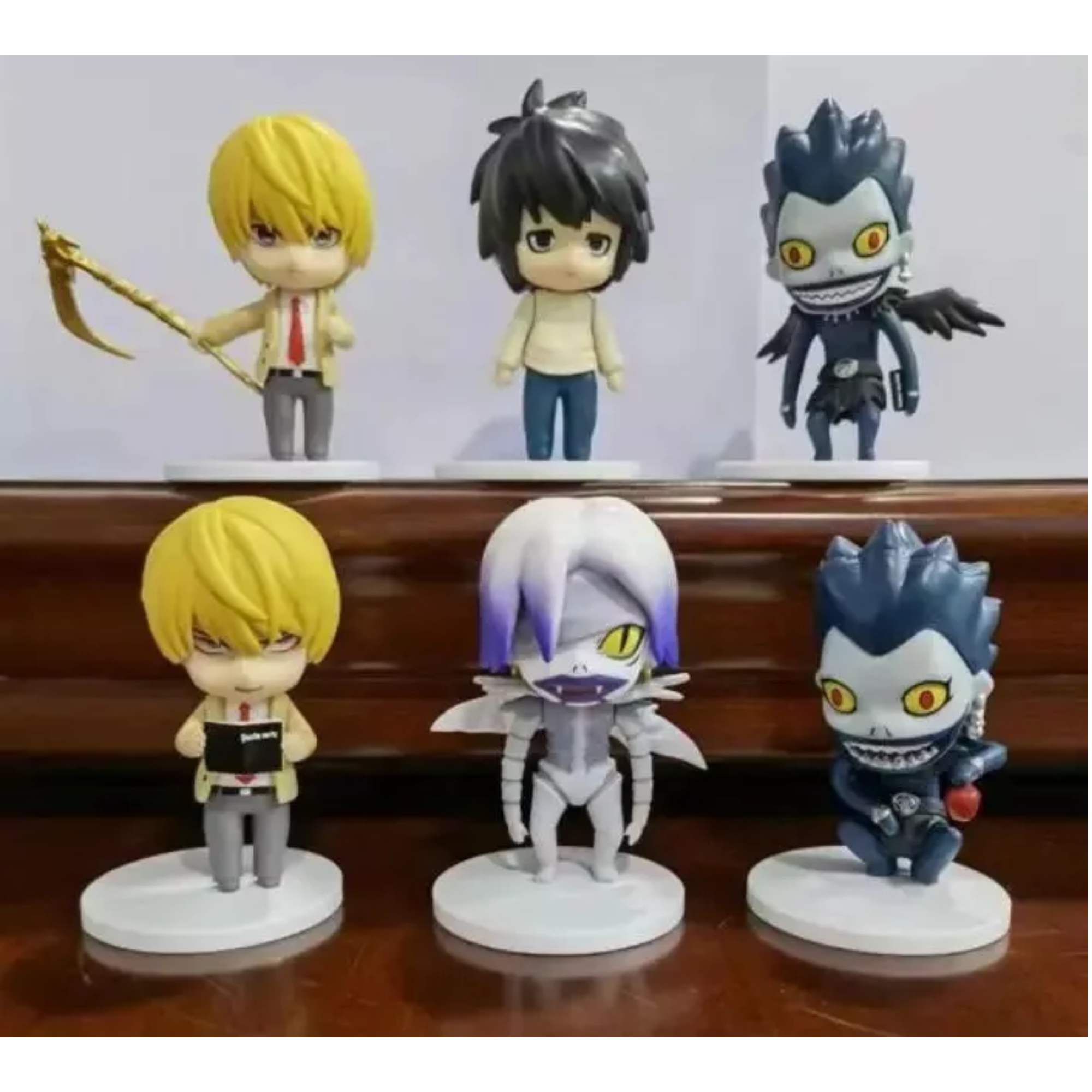 Foto 5 pulgar | Set 6 Figuras Death Note 10cm Anime