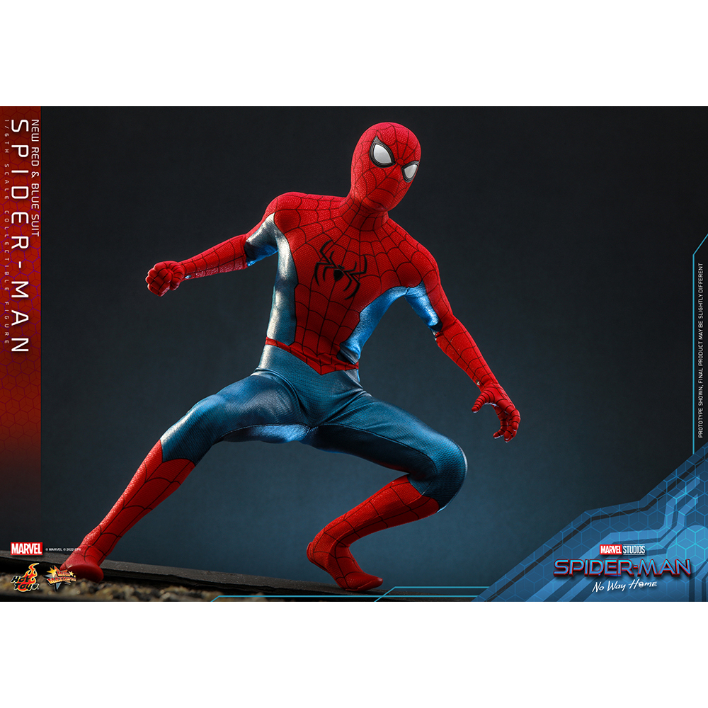 Foto 4 | Figura Hot Toys Escala 1:6 Spider-man No Way Home: Spider-man (new Red And Blue Suit)