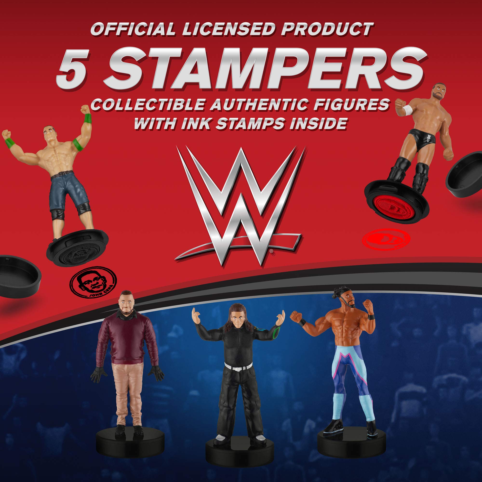 Foto 3 pulgar | Set De Sellos P.m.i. Wwe Superstar Autoentintados Para Manualidades, 5 Unidades - Venta Internacional.