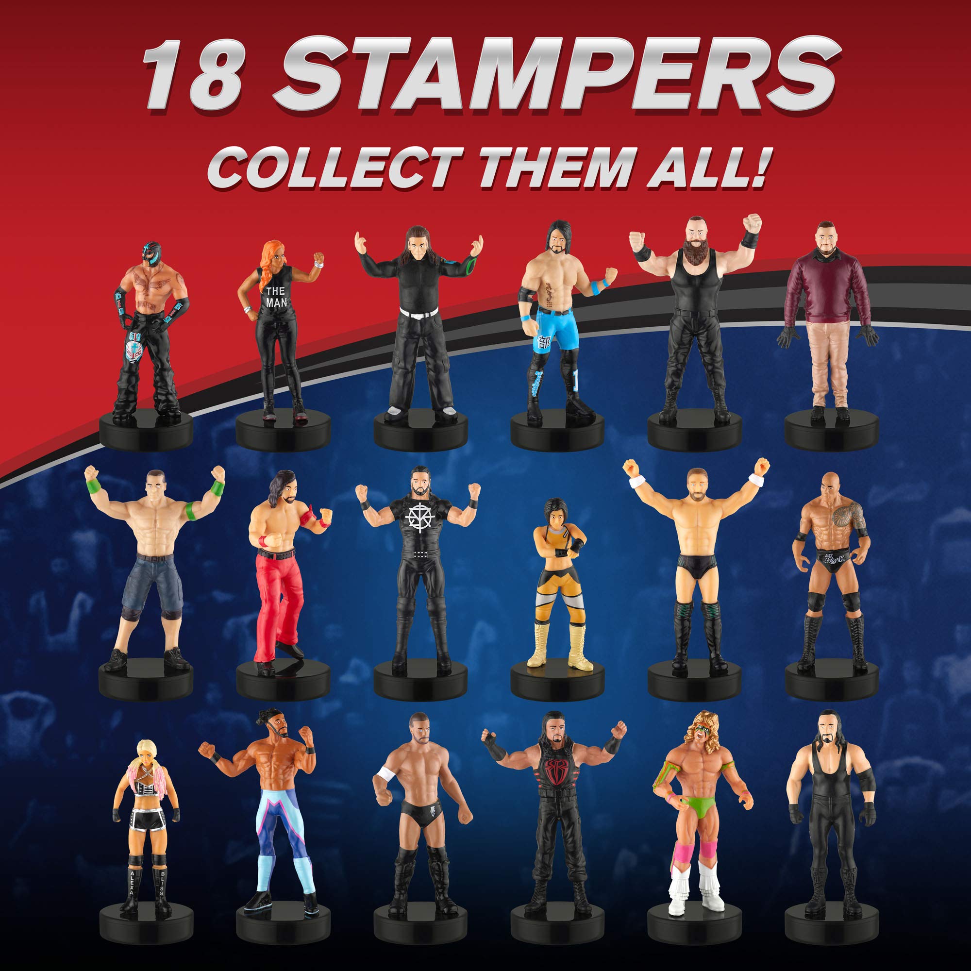 Foto 8 pulgar | Set De Sellos P.m.i. Wwe Superstar Autoentintados Para Manualidades, 5 Unidades - Venta Internacional.