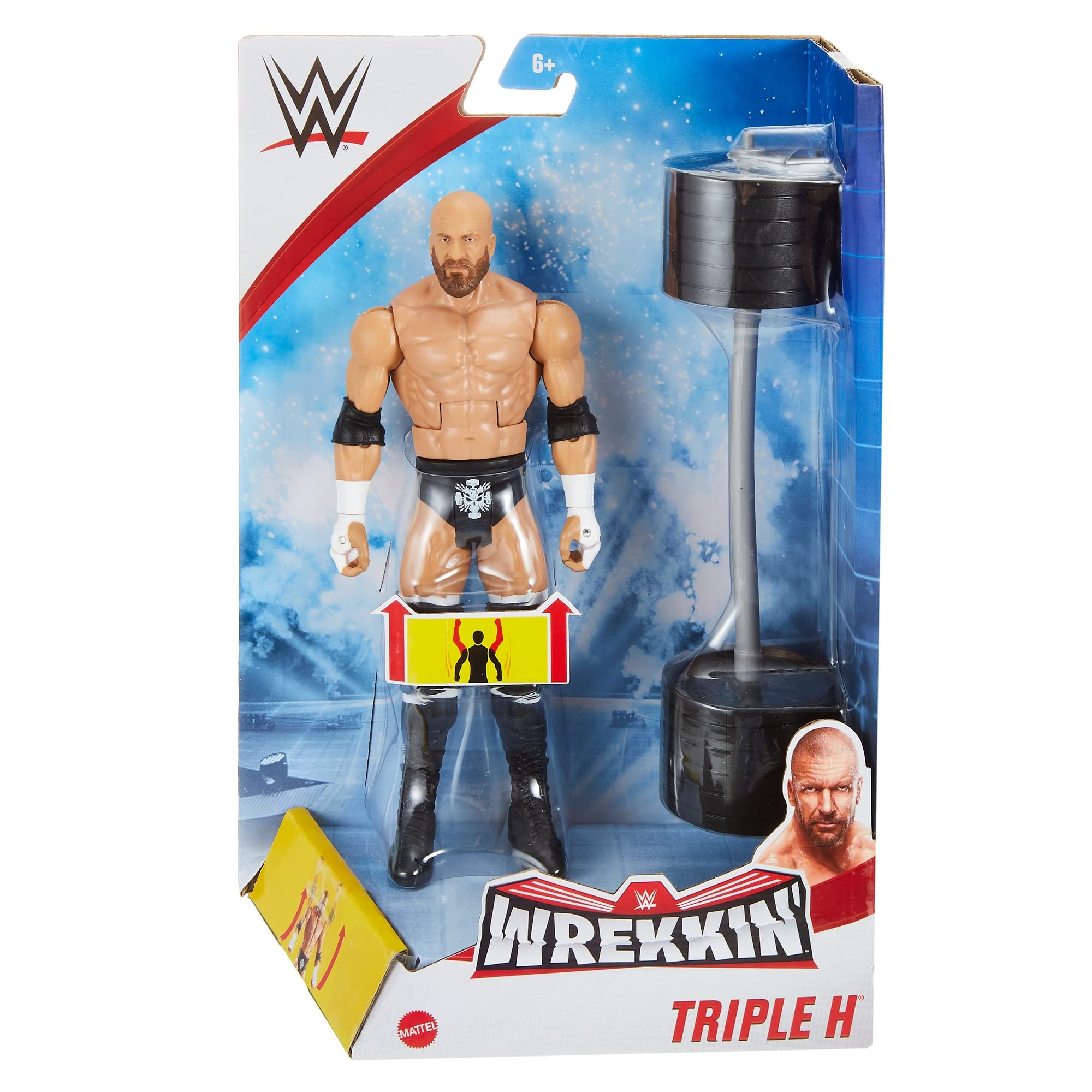 Foto 7 pulgar | Figura De Acción Wwe Wrekkin Triple H De 18 Cm Con Accesorios - Venta Internacional.