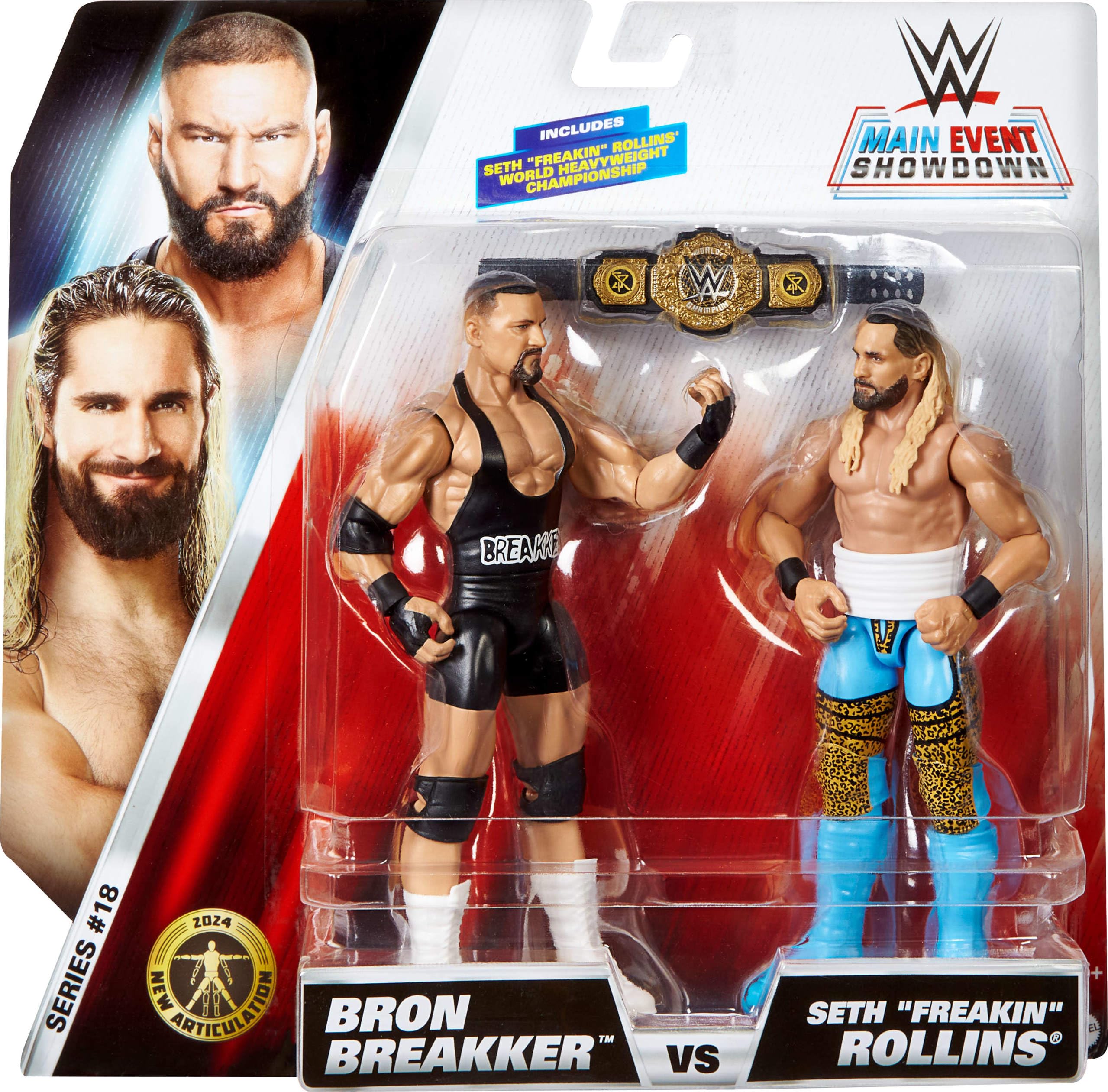 Foto 3 pulgar | Figura De Acción Mattel Wwe Main Event Showdown, Paquete De 2 Unidades - Venta Internacional.