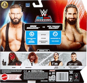 Foto 6 | Figura De Acción Mattel Wwe Main Event Showdown, Paquete De 2 Unidades - Venta Internacional.