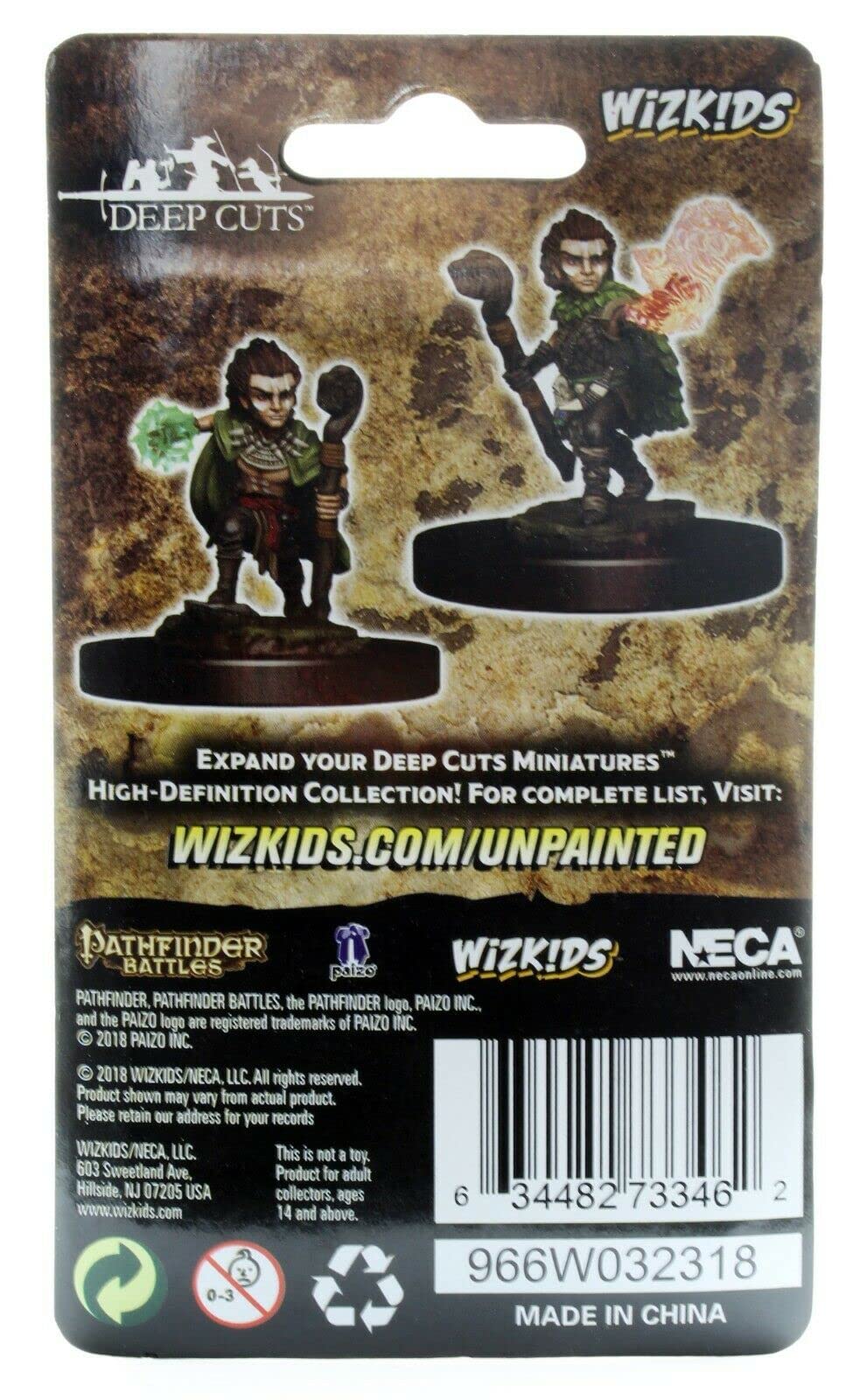 Foto 5 pulgar | Figura Miniatura Neca Pathfinder Deep Cuts Wave 5 Gnome Druid - Venta Internacional.
